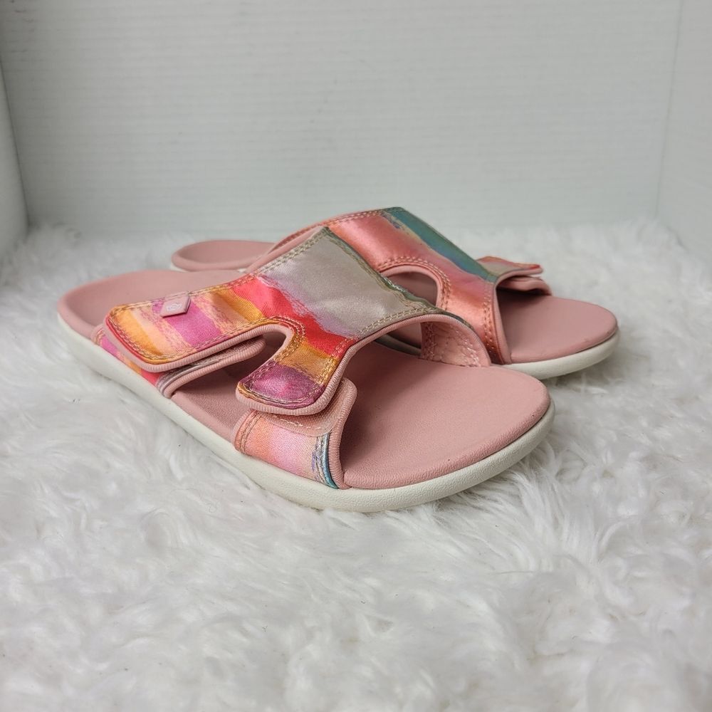 Spenco Kholo Monet Womens Sandals Size 8 D Slide Slip On Sunset Shoes